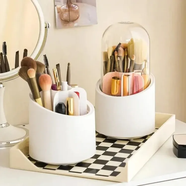 360° Rotating Makeup Organizer – Keep Your Beauty Essentials Neat & Within Reach