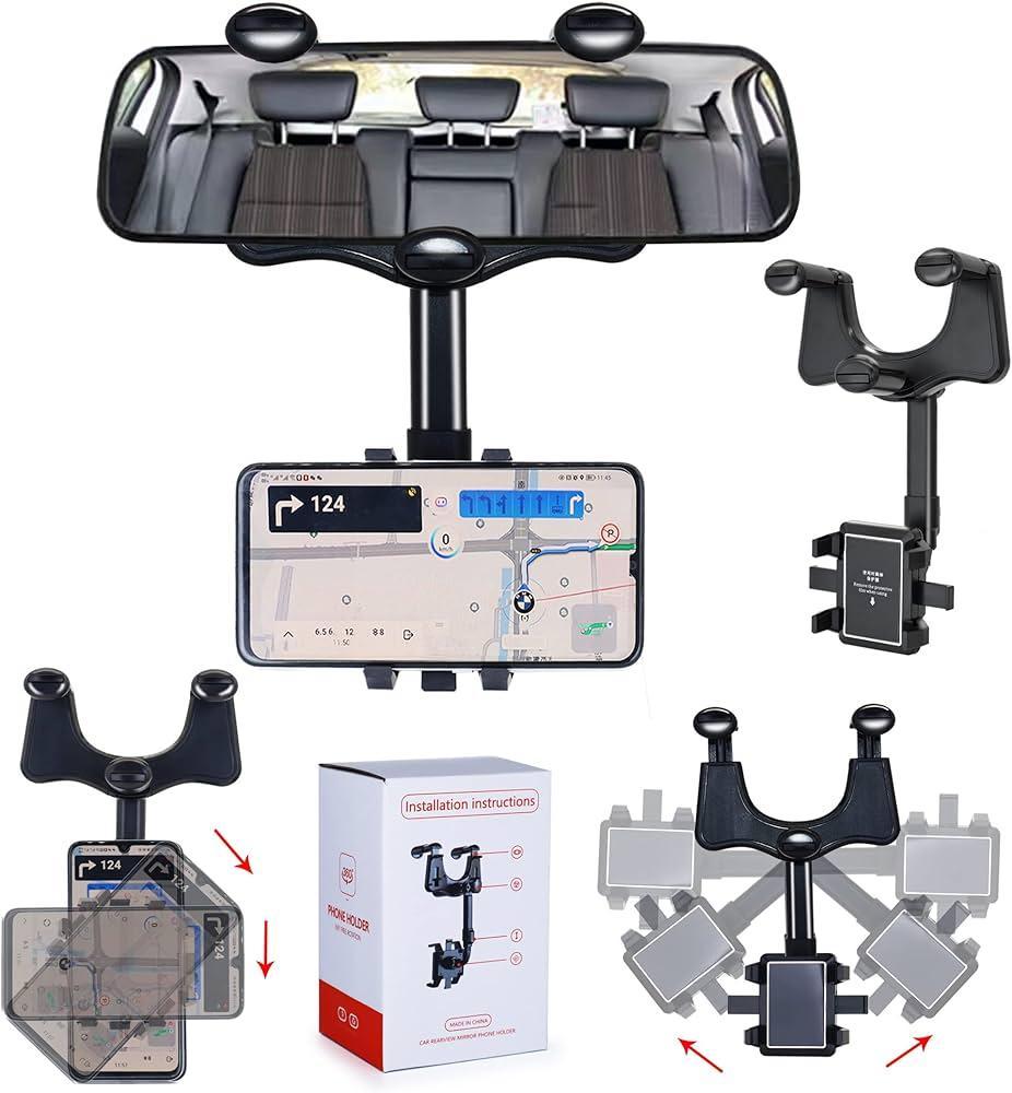 Portable 360° Car Phone Holder – Drive Smarter & Safer (MK)