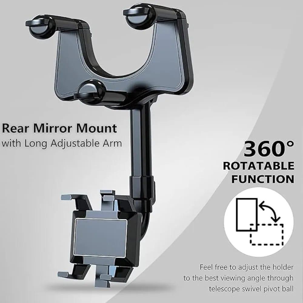Portable 360° Car Phone Holder – Drive Smarter & Safer (MK)