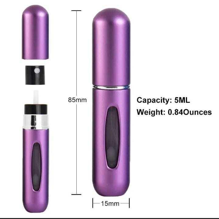Refillable 5ml Perfume Atomizer Spray Bottle | Portable Travel Perfume Bottle (MK)